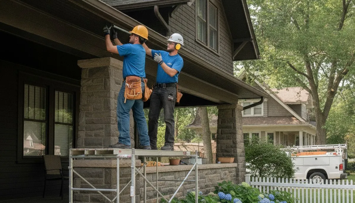 Bloomington, IN plumber repairing a leaking pipe for reliable plumbing service