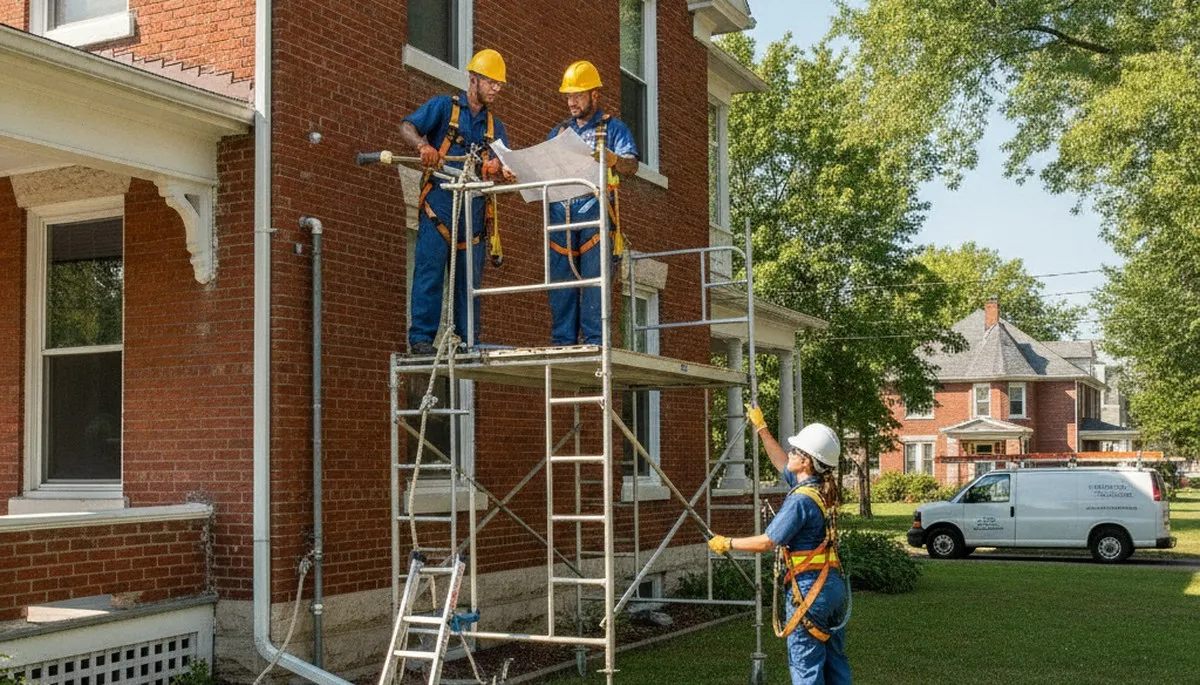 Bloomington, IN plumber repairing a leaky pipe for residential plumbing service