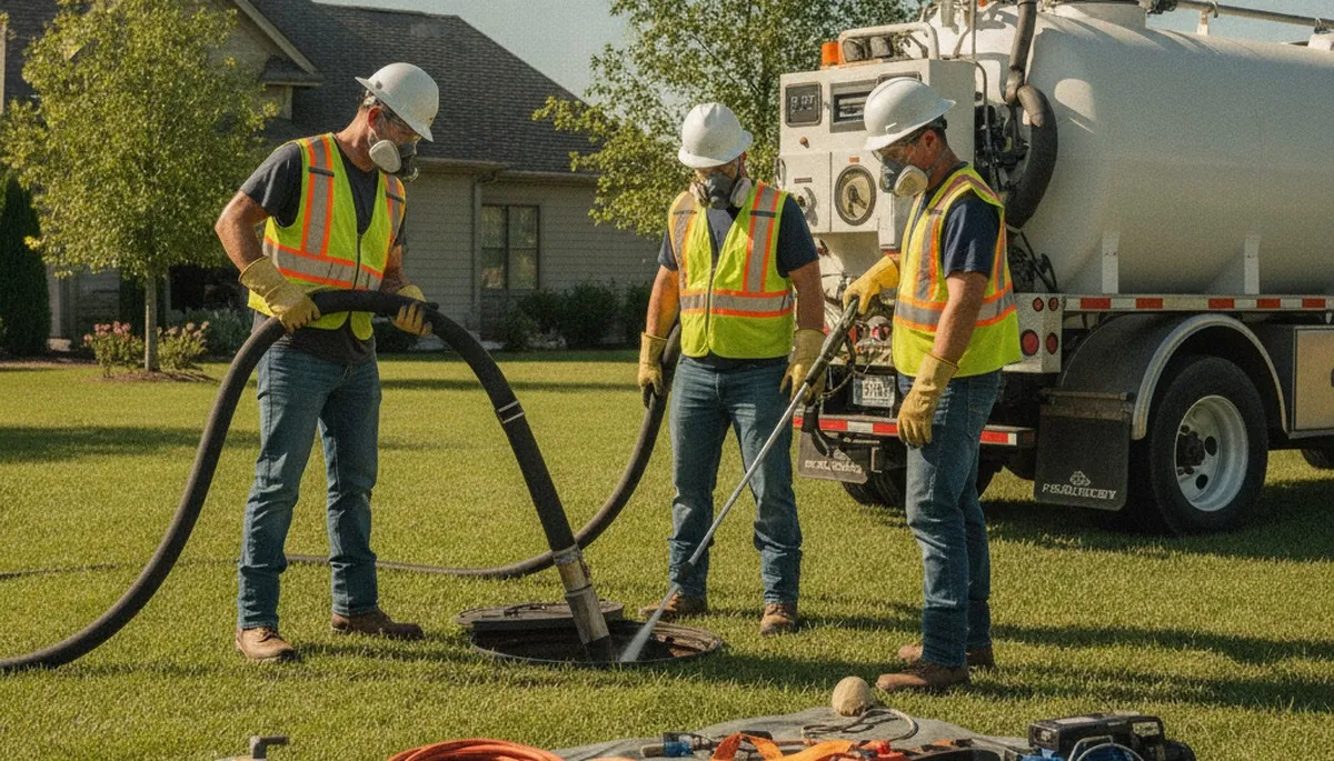 Septic tank cleaning service in Bloomington, IN for reliable residential plumbing maintenance