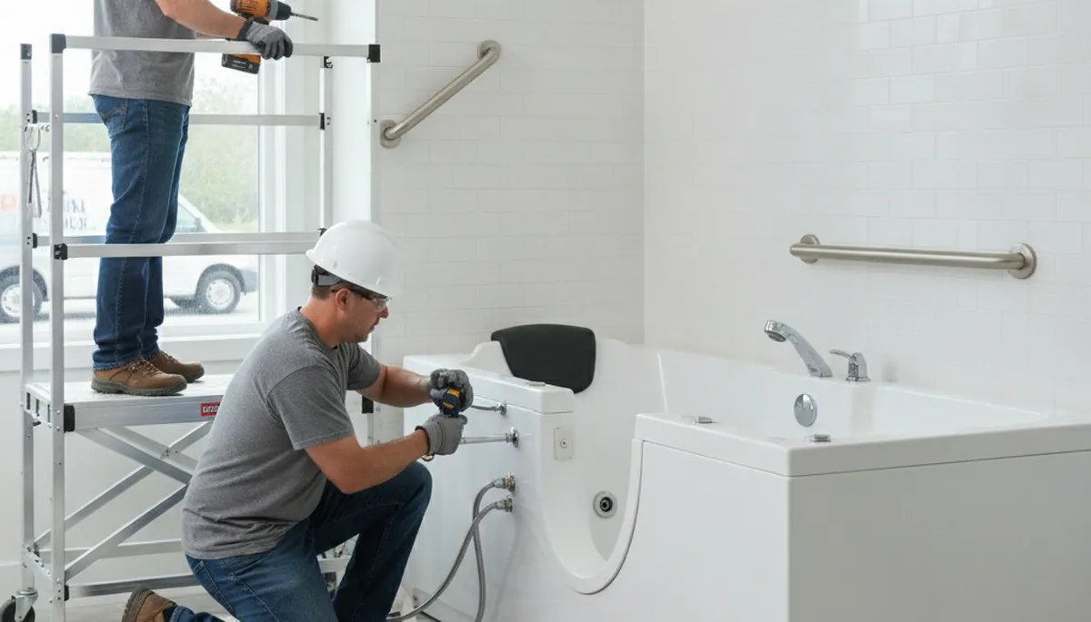 Walk-in tub installation for Bloomington, IN homes by On Call Plumbers